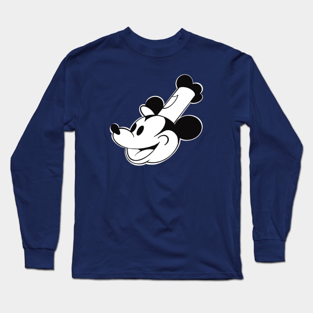 Steamboat willie Long Sleeve T-Shirt by Paundra